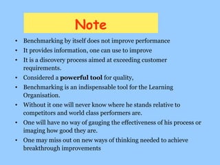Benchmarking final | PPT