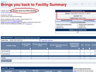 Brings you back to Facility Summary




                      118
                                      118
 