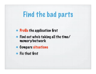 Benchmarking Perl (Chicago UniForum 2006)