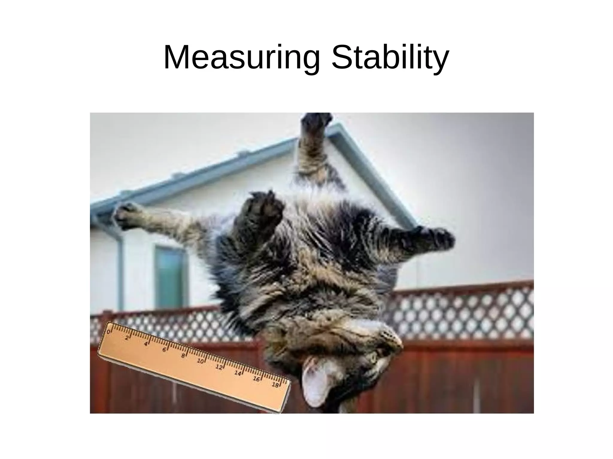 Measuring Stability
 