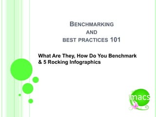 BENCHMARKING
               AND
        BEST PRACTICES   101

What Are They, How Do You Benchmark
& 5 Rocking Infographics
 