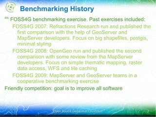 Raster: native (EPSG:25831) and projected (Google Mercator) Against different data backends:  Vector: shapefiles, PostGIS, Oracle Spatial 