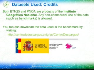 Datasets Used: Vector Used a subset of BTN25, the official Spanish  1:25000 vector dataset  6465770 buildings (polygon) 