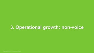 Copyright © 2015 Dimension Data
3. Operational growth: non-voice
 