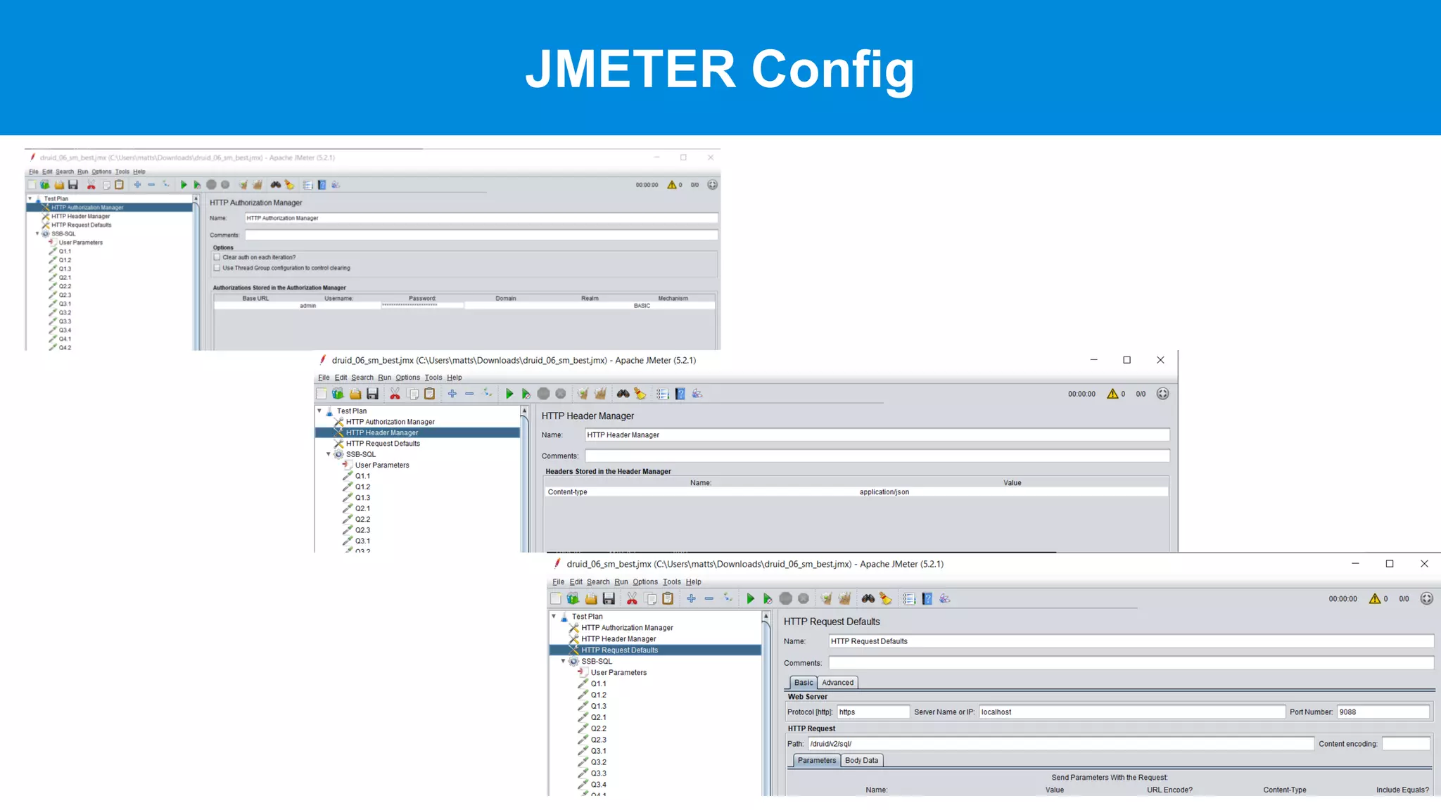 JMETER Config
 