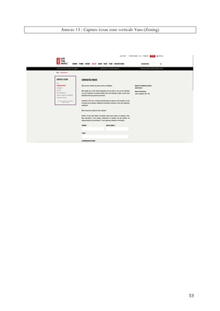   53	
  
Annexe 13 : Capture écran zone verticale Vans (Zoning)
 