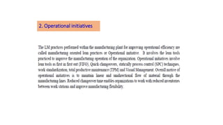 2. Operational initiatives
 