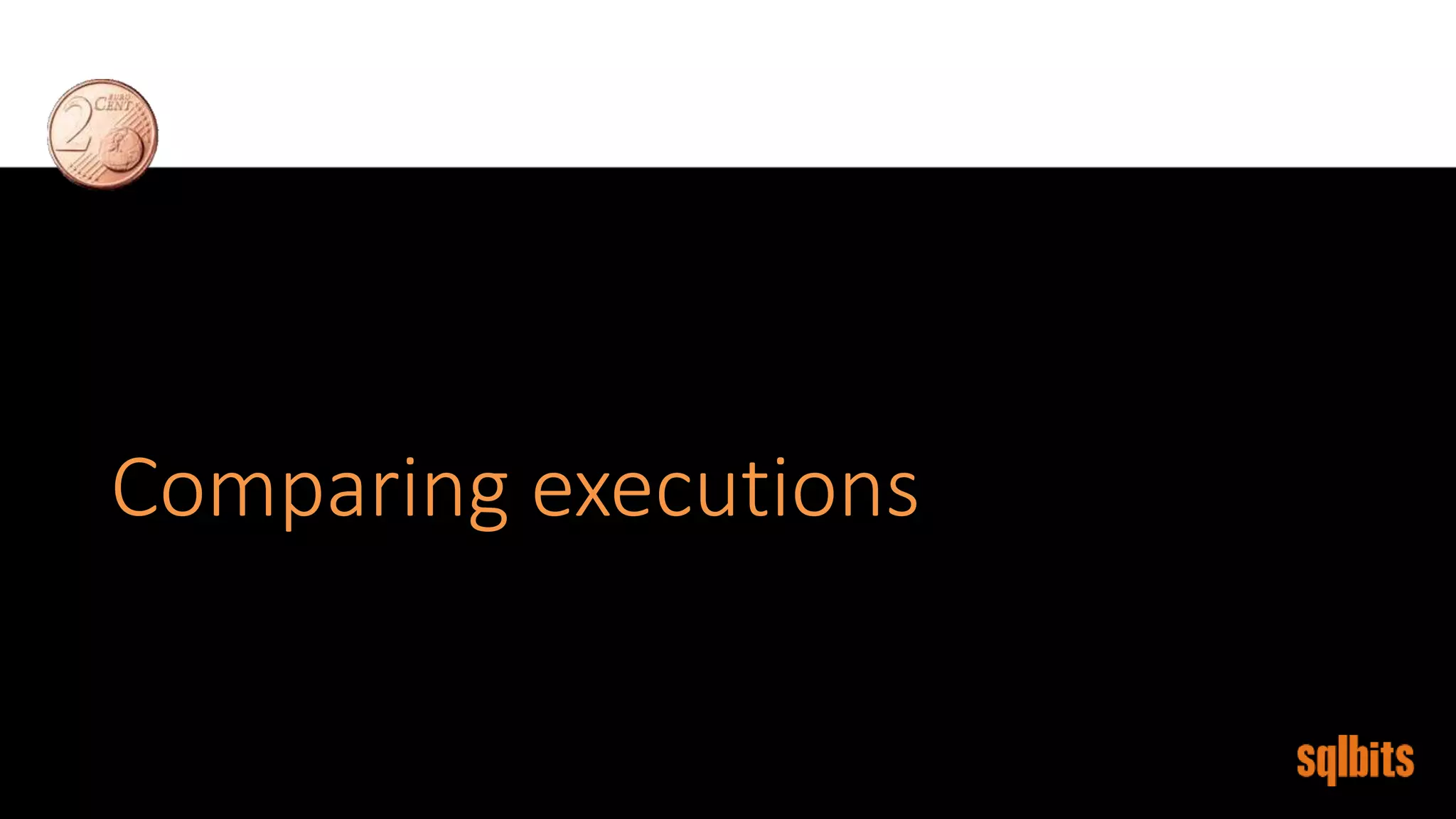 Comparing executions
 