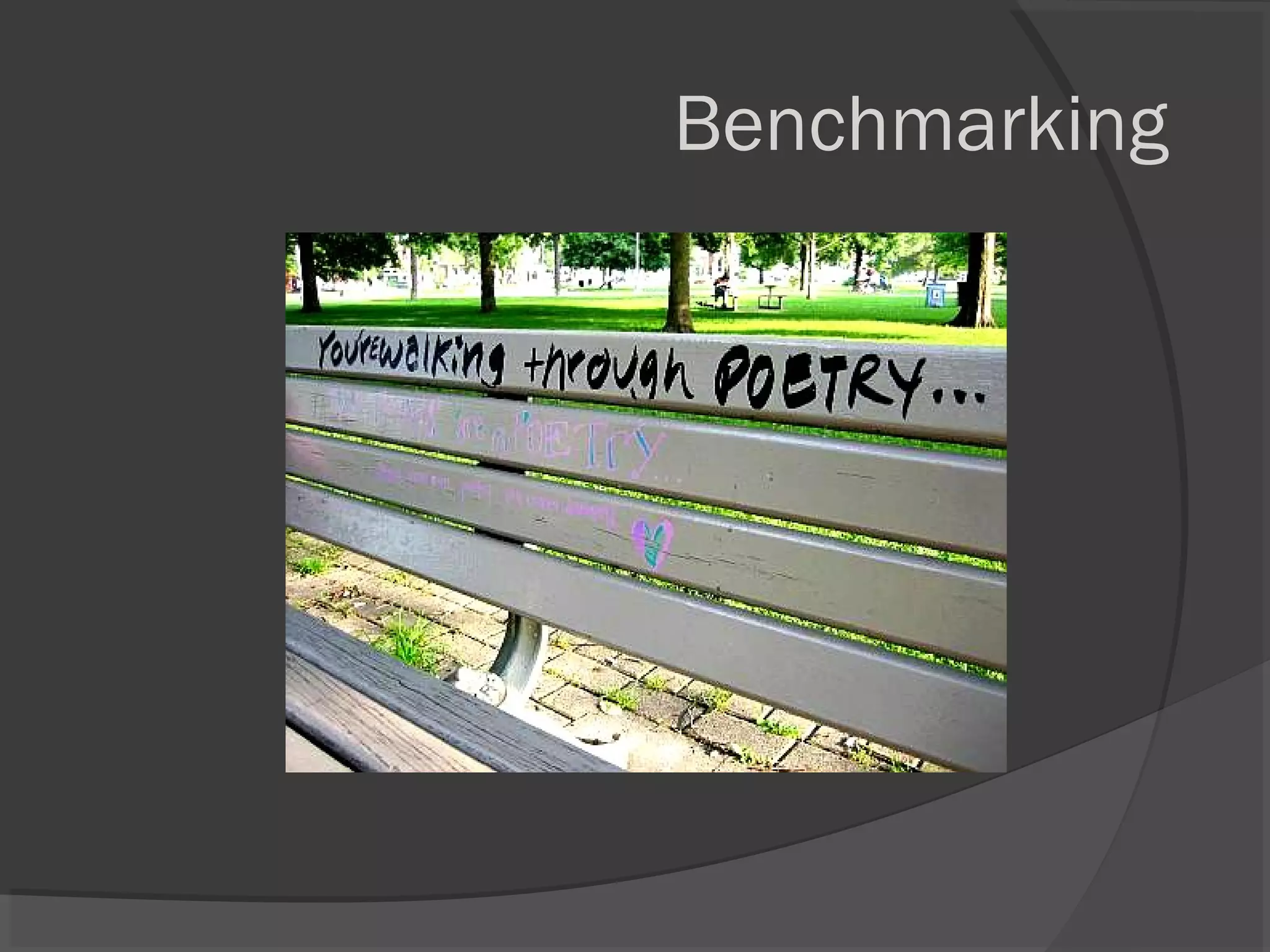 Benchmarking
 