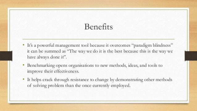 benchmarking and paradigm blindness Greenhouse management use benchmarking to measure your company's benchmarking is a powerful management tool because it overcomes paradigm blindness. benchmarking and paradigm blindness Greenhouse management use benchmarking to measure your company's benchmarking is a powerful management tool because it overcomes paradigm blindness.