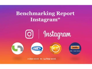 Benchmarking Report
Instagram“
1-Jan-2016 to 14-Sep-2016
 