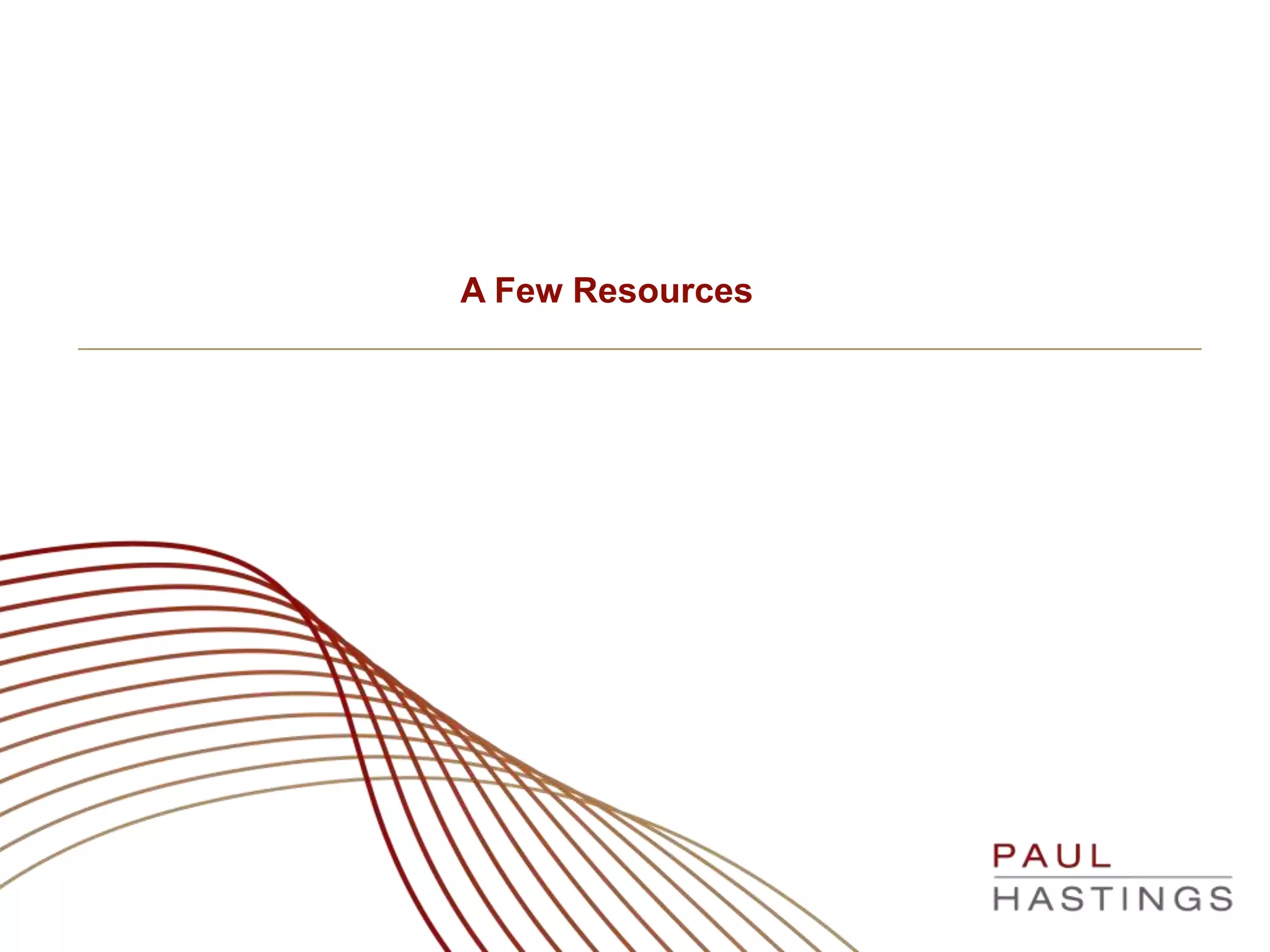 Section 3. Overview of a Proposed Assessment for Pfizer
A Few Resources
 