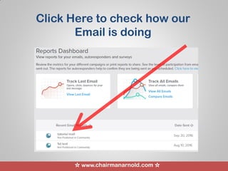 ☆ www.chairmanarnold.com ☆
Click Here to check how our
Email is doing
 