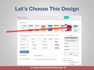 ☆ www.chairmanarnold.com ☆
Let’s Choose This Design
 