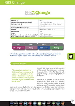 Benchmark of e-commerce solutions | PDF