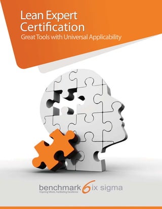Benchmark Six Sigma Lean Expert Certification  Brochure