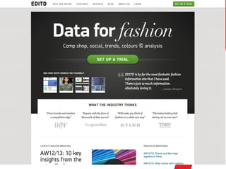 Benchmark design and UX of the best startup's websites 2012