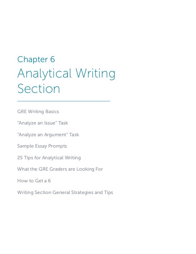 Analytical writing assessment