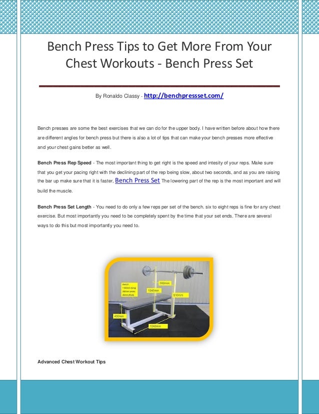 Bench Press Set