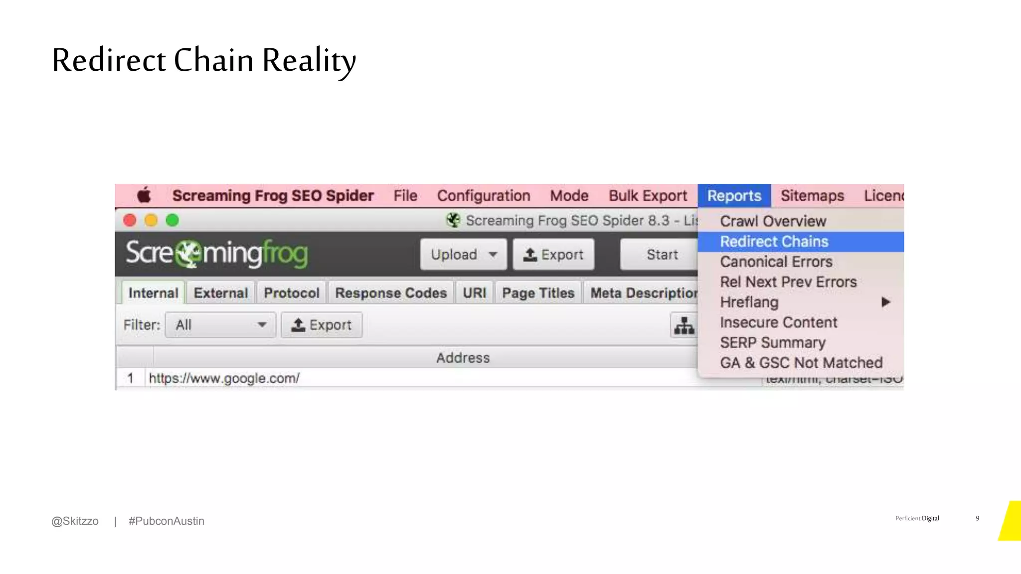 Perficient Digital
RedirectChain Reality
9
@Skitzzo | #PubconAustin
 