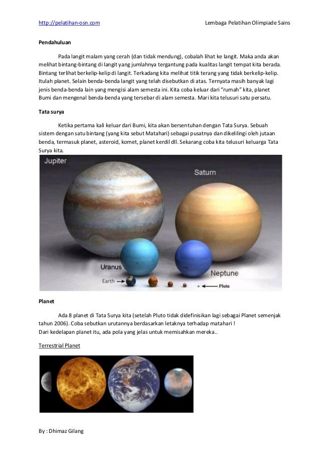 Benda Langit Tata Surya