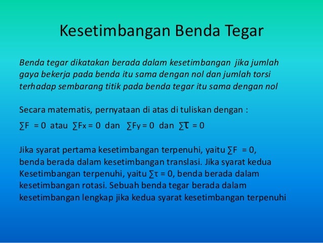 Benda Tegar Benda Tegar