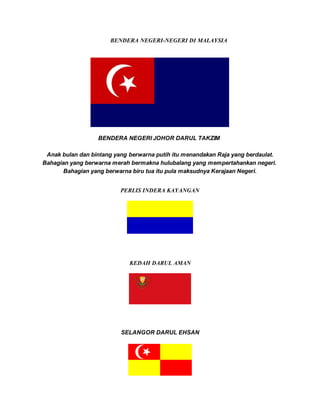 Bendera bendera di malaysia | DOCX