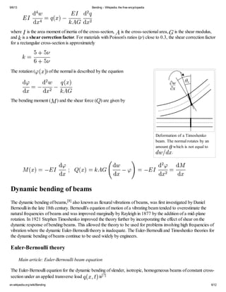 Bending wikipedia | PDF
