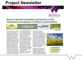 Project Newsletter
 