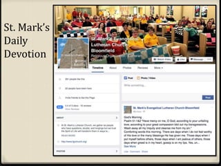 St. Mark’s
Daily
Devotion
 