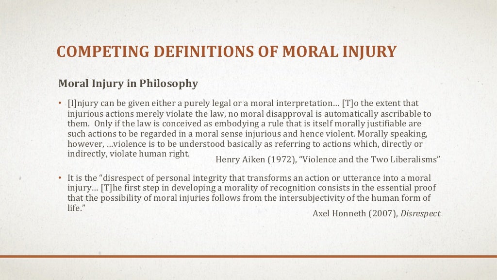 Institutional Theory of Moral Injury