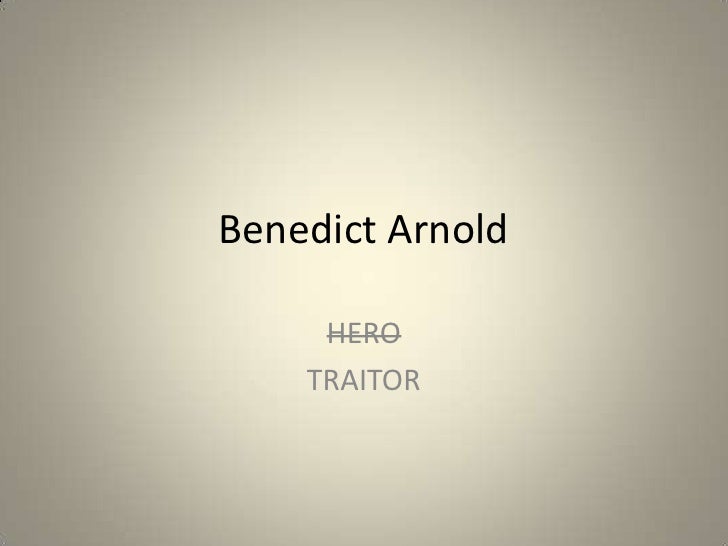 Benedict arnold