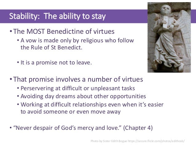 Benedictine virtues