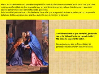Benedicto16 año.fe.10.la virgen maría icono de la fe obediente | PPTX