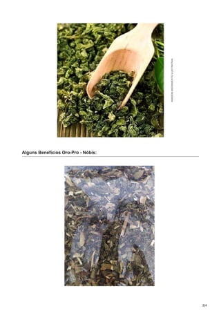 3/4
Alguns Benefícios Oro-Pro - Nóbis:
 
