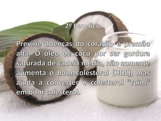 Benefícios do óleo de coco