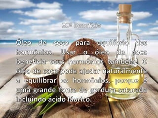 Benefícios do óleo de coco