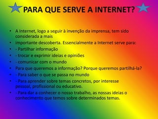 BenefíCios E MalefíCios Da  Internet