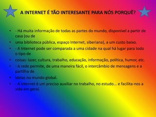 BenefíCios E MalefíCios Da  Internet