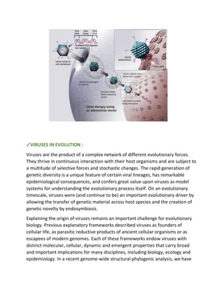 Beneficial role of viruses. Notes in pdf | PDF