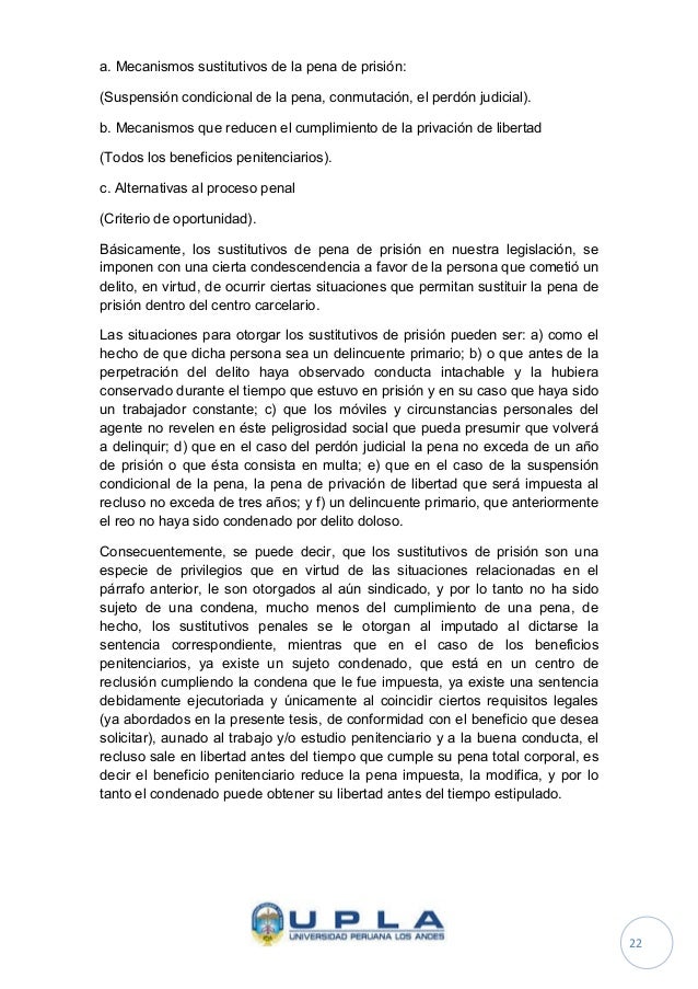 Suspensión condicional de la pena Suspensión condicional de la pena