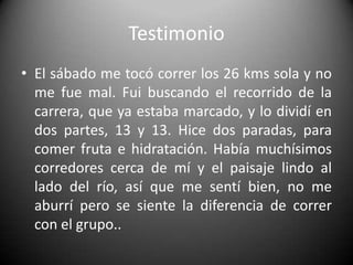 Características de un Equipo TriunfadorAmar la carrera y a los compañeros con quienes se practica. 