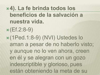 Beneficios de la fe | PPTX