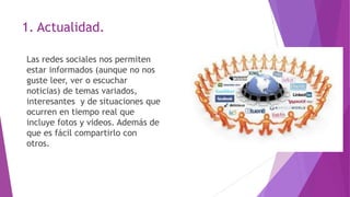 Beneficios de las redes sociales | PPTX