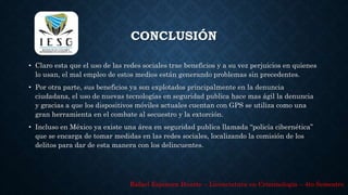 Beneficios de las redes sociales en seguridad publica | PPTX