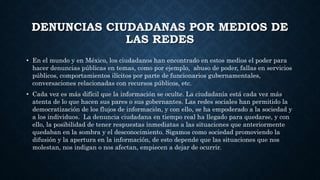 Beneficios de las redes sociales en seguridad publica | PPTX