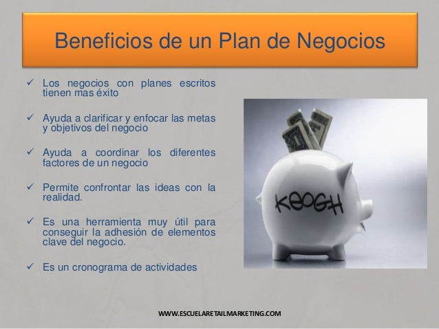 Beneficios de un plan de negocios