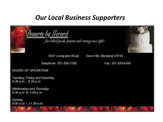 Our Local Business Supporters
 