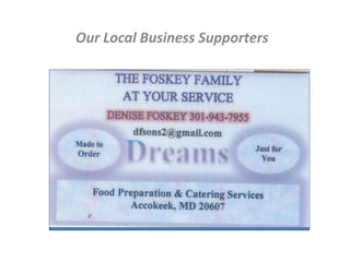 Our Local Business Supporters
 