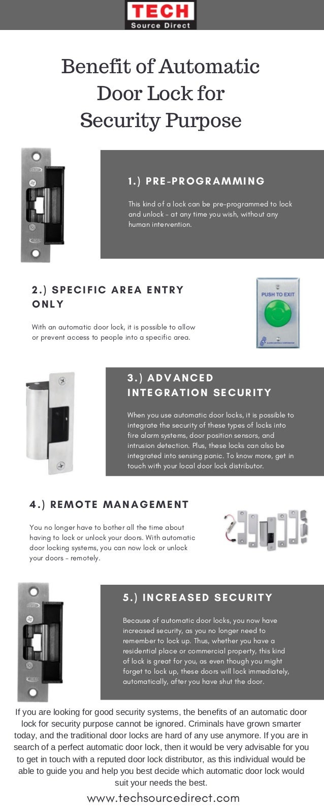 Benefit Of Automatic Door Lock For Security Purpose
